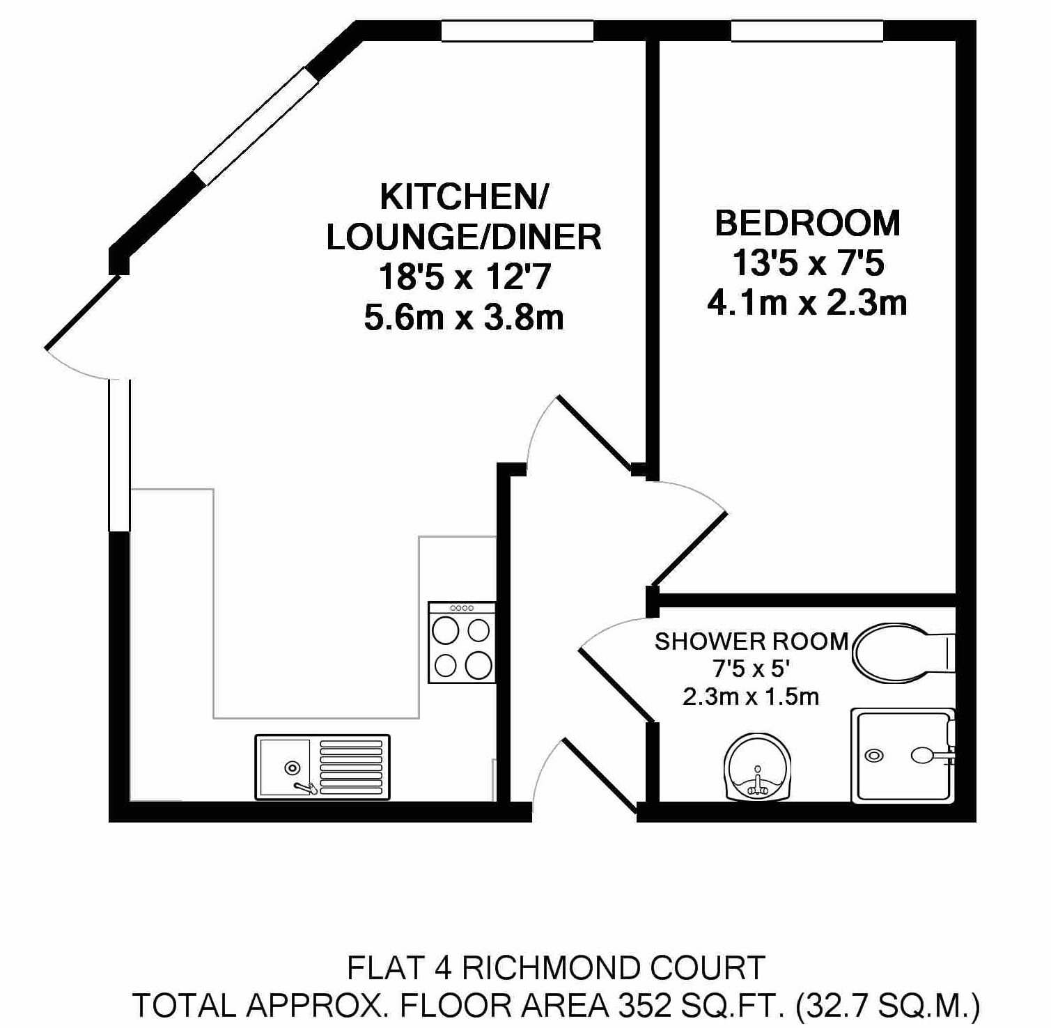 Flat 4 Richmond Court - Bournemouth student property